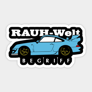 Rauh-Welt Begriff Sticker